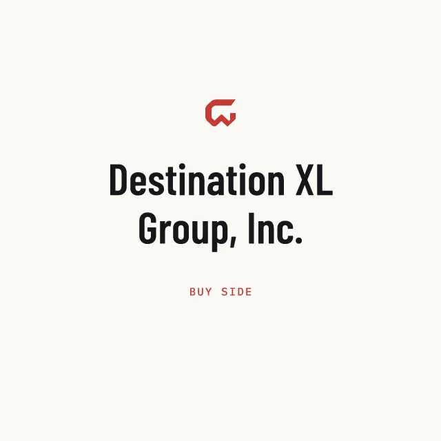 Buy side: Destination XL Group, Inc.