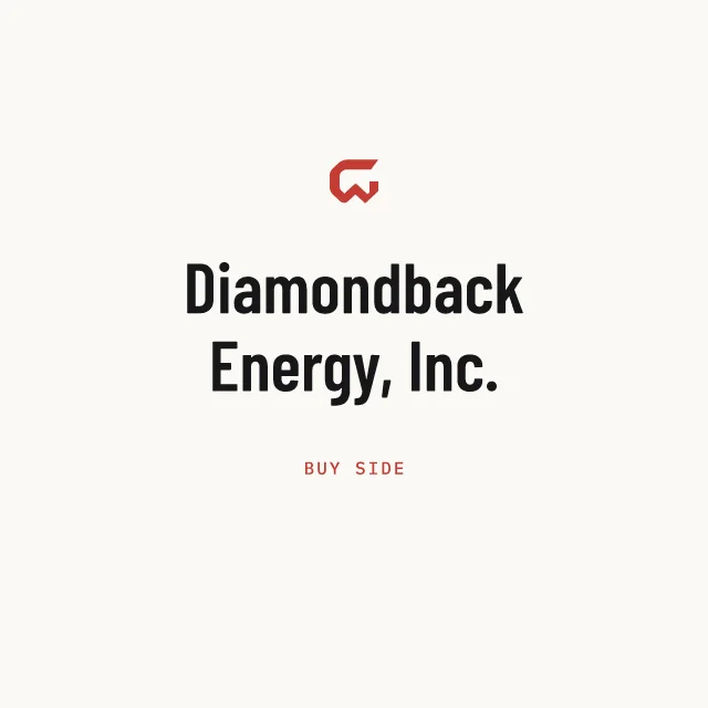 Buy side: Diamondback Energy, Inc.