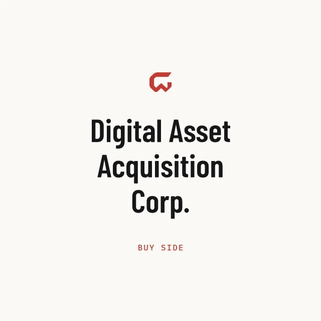 Buy side: Digital Asset Acquisition Corp.