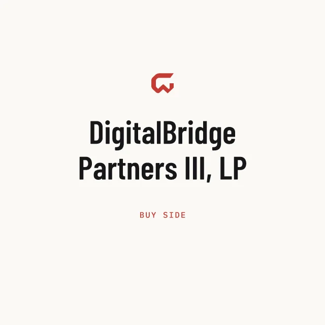 Buy side: DigitalBridge Partners III, LP