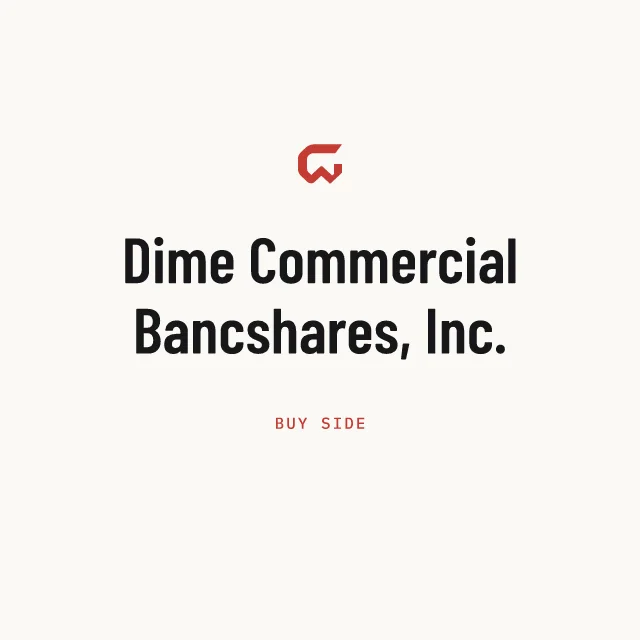 Buy side: Dime Commercial Bancshares, Inc.