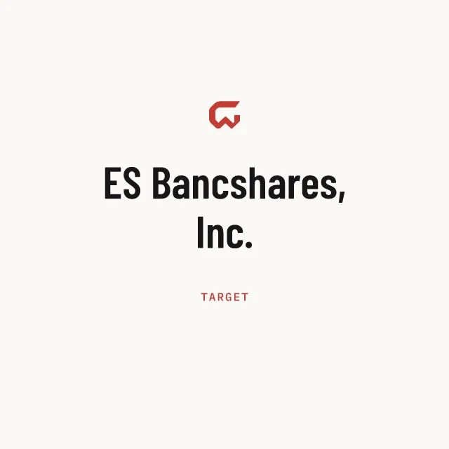 Target: ES Bancshares, Inc.