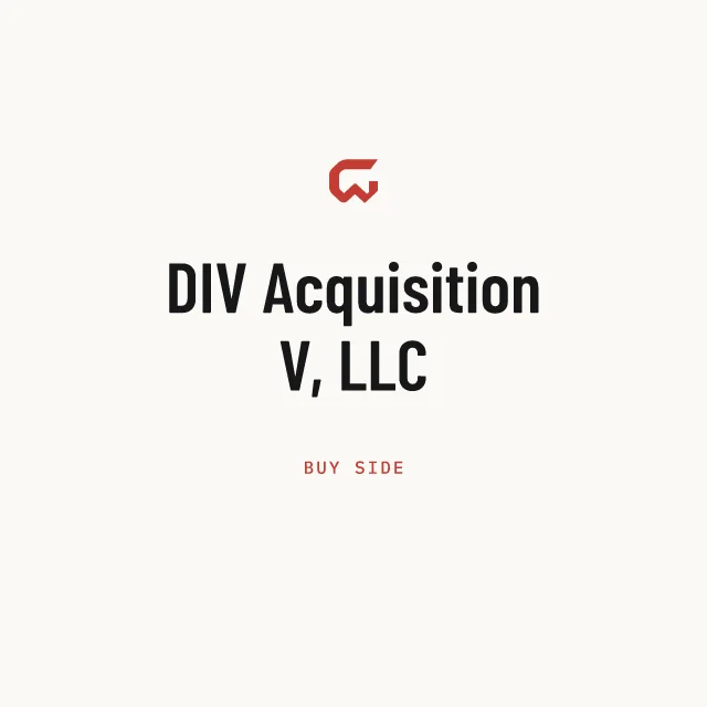 Buy side: DIV Acquisition V, LLC