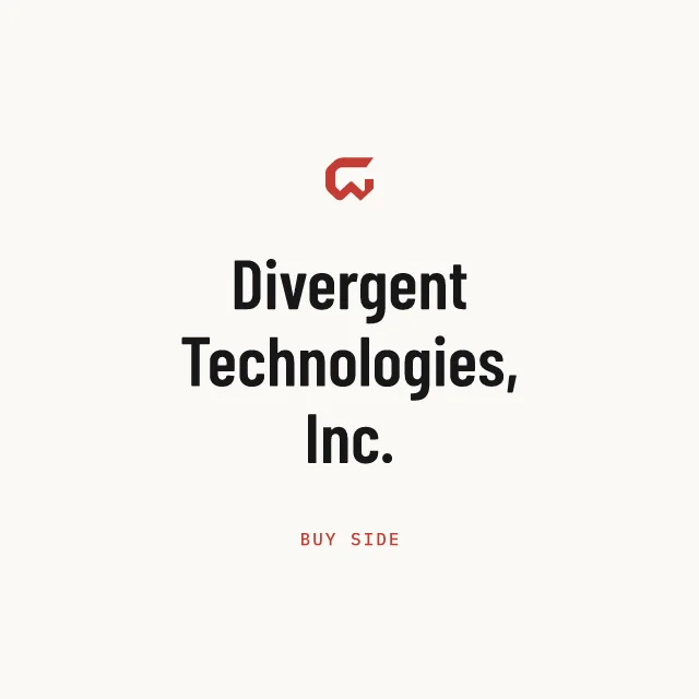 Buy side: Divergent Technologies, Inc.