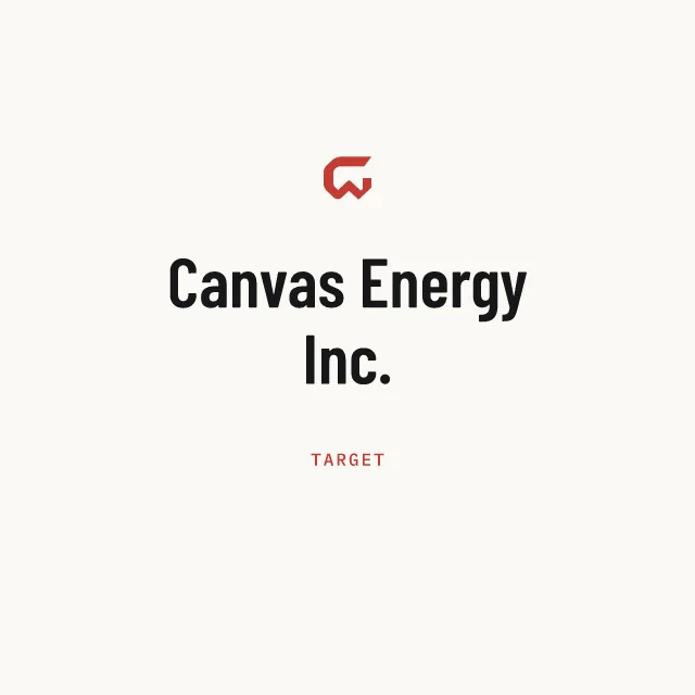 Target: Canvas Energy Inc.