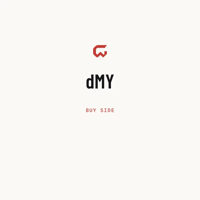 Buy side: dMY