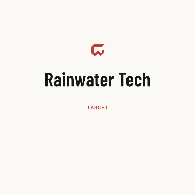 Target: Rainwater Tech