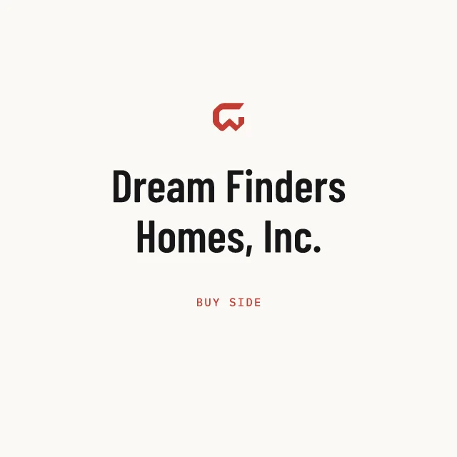 Buy side: Dream Finders Homes, Inc.