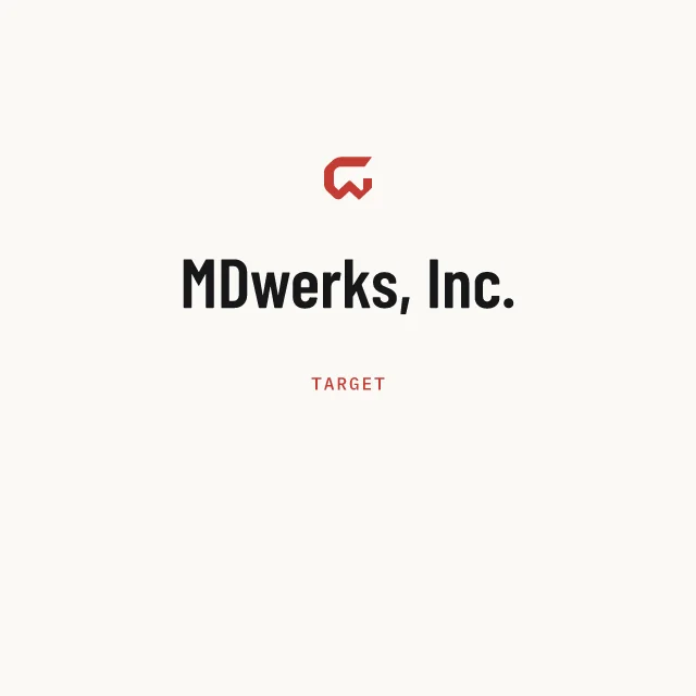 Target: MDwerks, Inc.