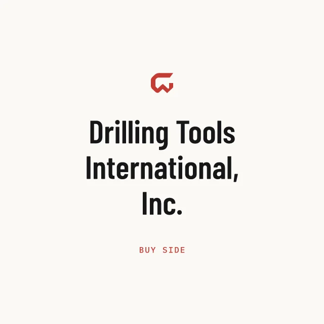 Buy side: Drilling Tools International, Inc.