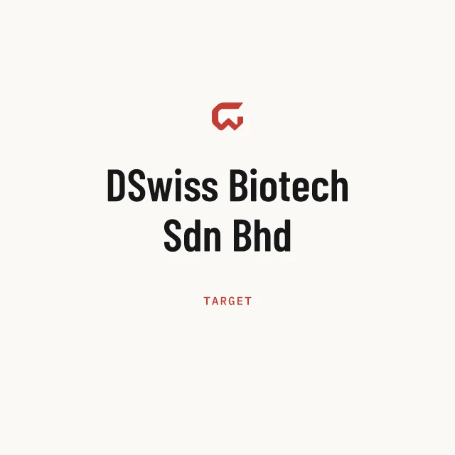 Target: DSwiss Biotech Sdn Bhd