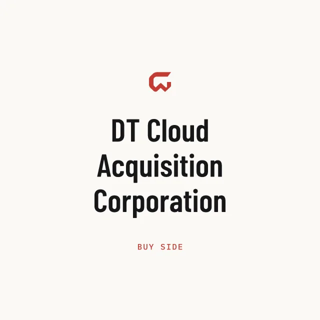 Buy side: DT Cloud Acquisition Corporation