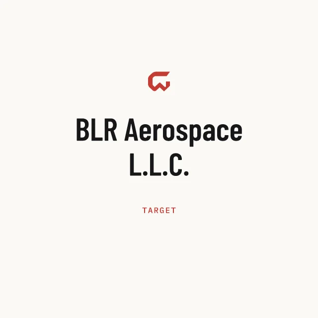 Target: BLR Aerospace L.L.C.