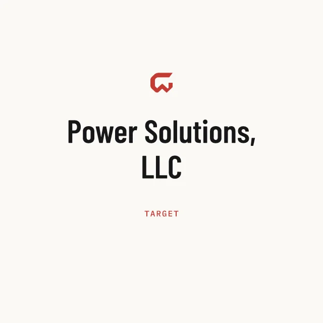 Target: Power Solutions, LLC