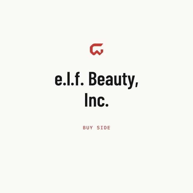 Buy side: e.l.f. Beauty, Inc.