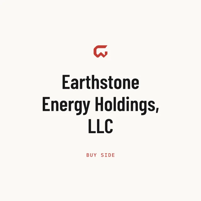 Buy side: Earthstone Energy Holdings, LLC