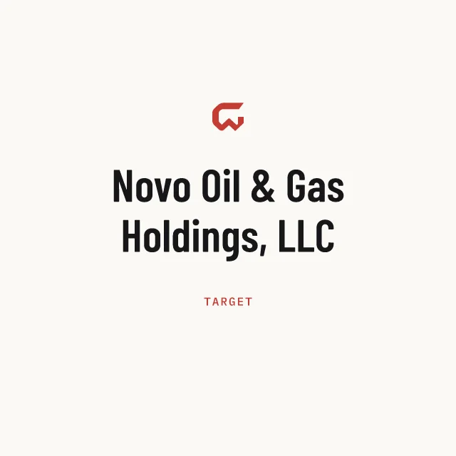 Target: Novo Oil & Gas Holdings, LLC