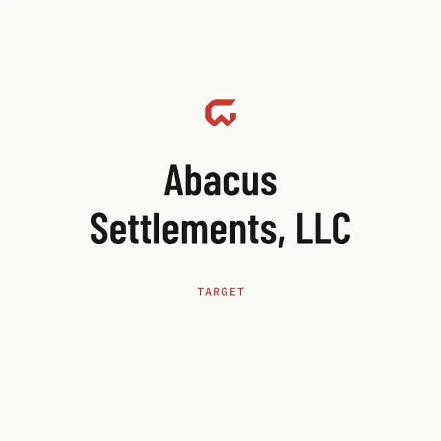 Target: Abacus Settlements, LLC