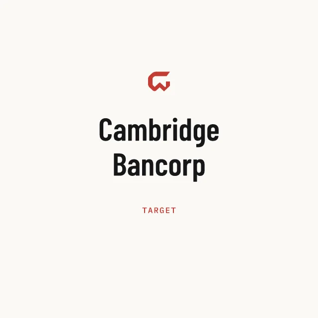 Target: Cambridge Bancorp