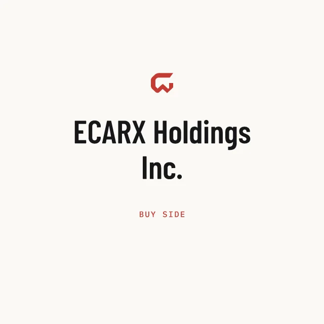 Buy side: ECARX Holdings Inc.