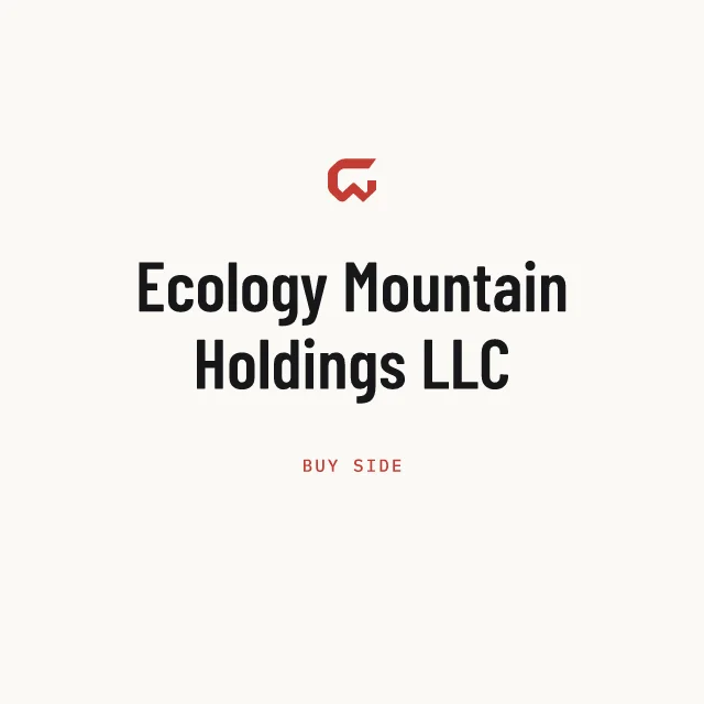 Buy side: Ecology Mountain Holdings LLC