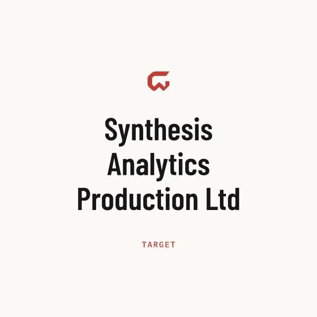 Target: Synthesis Analytics Production Ltd