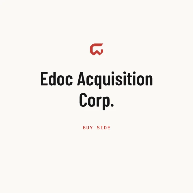 Buy side: Edoc Acquisition Corp.