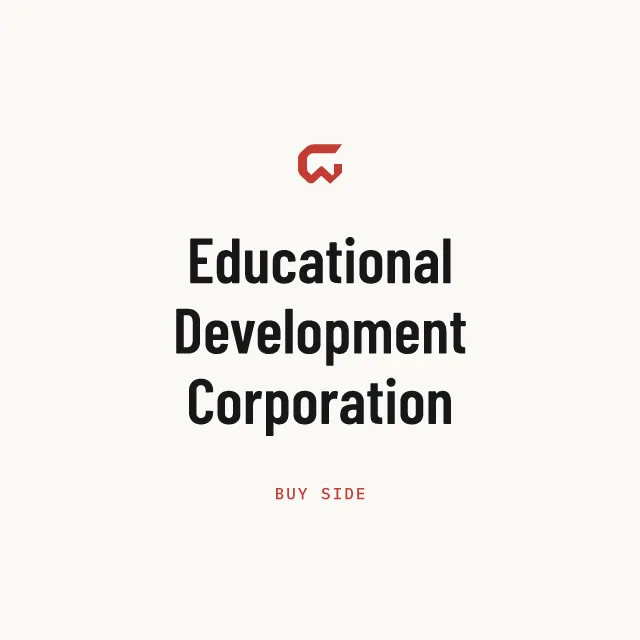 Buy side: Educational Development Corporation