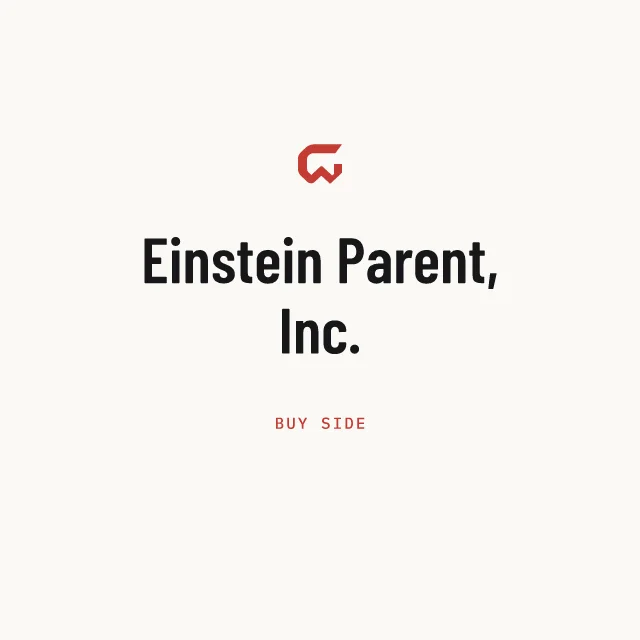 Buy side: Einstein Parent, Inc.