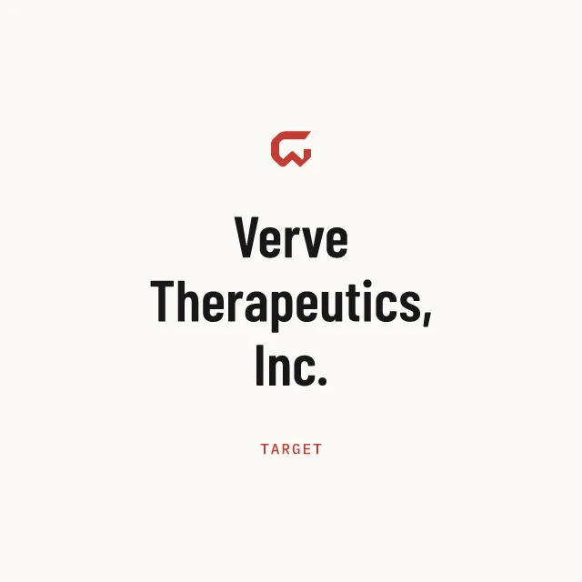 Target: Verve Therapeutics, Inc.
