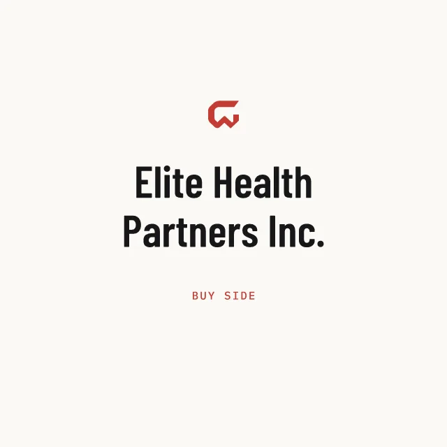 Buy side: Elite Health Partners Inc.
