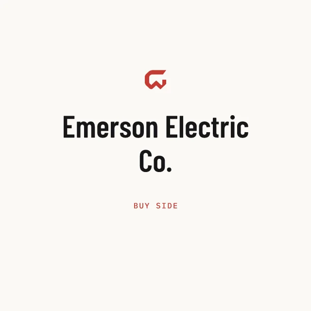 Buy side: Emerson Electric Co.