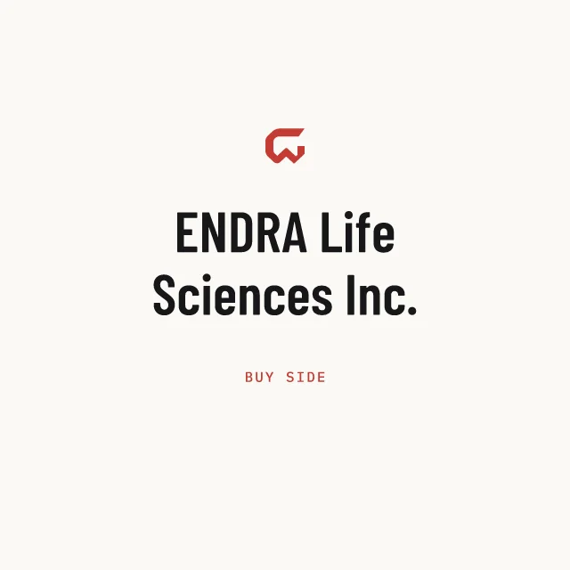 Buy side: ENDRA Life Sciences Inc.
