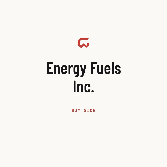 Buy side: Energy Fuels Inc.