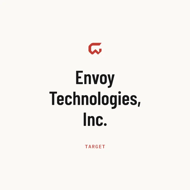 Target: Envoy Technologies, Inc.