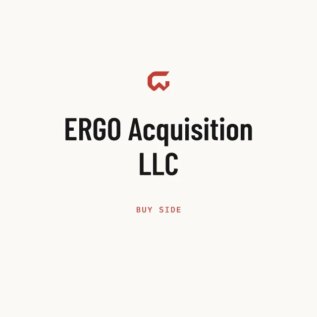 Buy side: ERGO Acquisition LLC