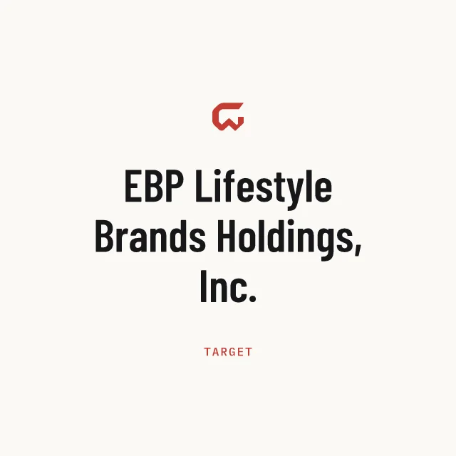 Target: EBP Lifestyle Brands Holdings, Inc.