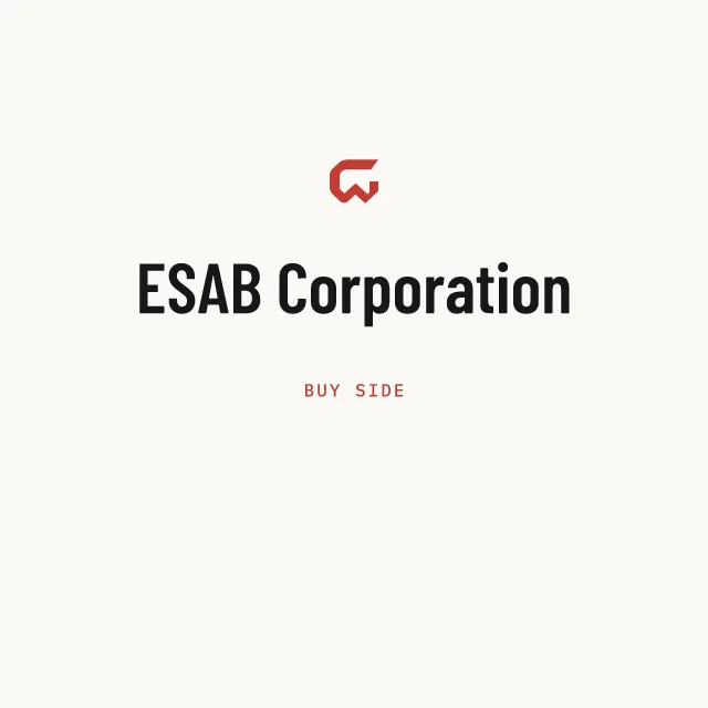 Buy side: ESAB Corporation