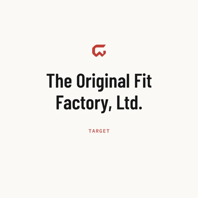 Target: The Original Fit Factory, Ltd.