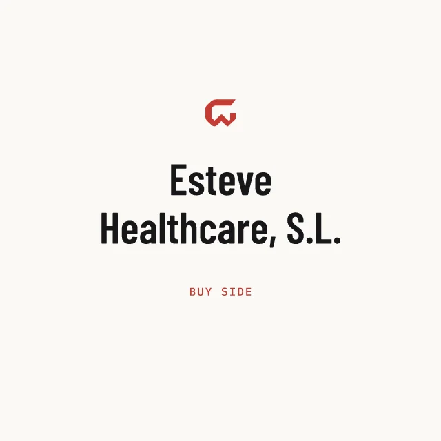 Buy side: Esteve Healthcare, S.L.