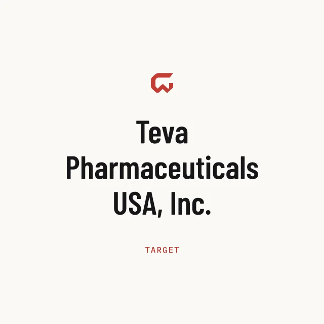 Target: Teva Pharmaceuticals USA, Inc.