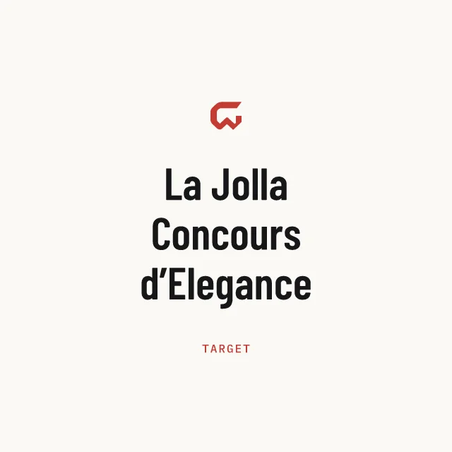 Target: La Jolla Concours d’Elegance