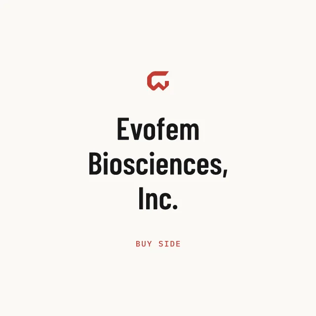 Buy side: Evofem Biosciences, Inc.