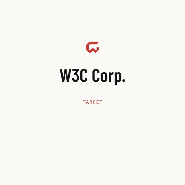Target: W3C Corp.