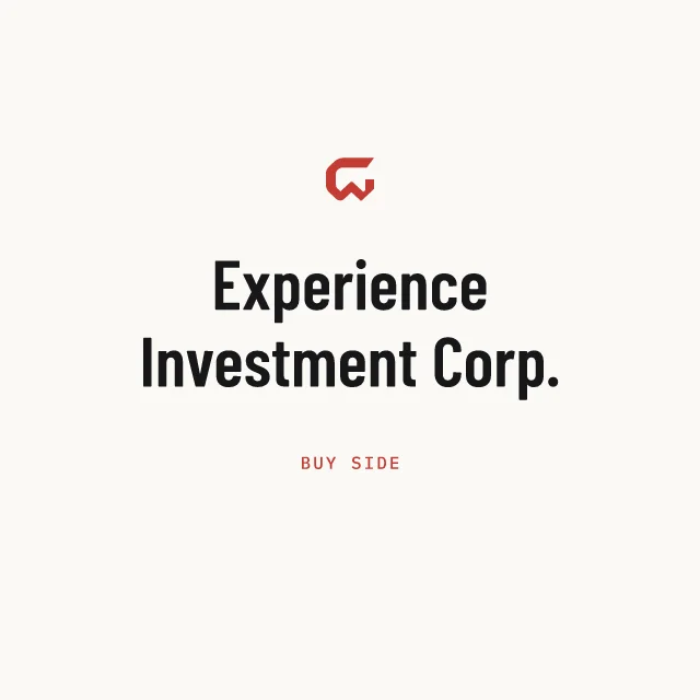 Buy side: Experience Investment Corp.