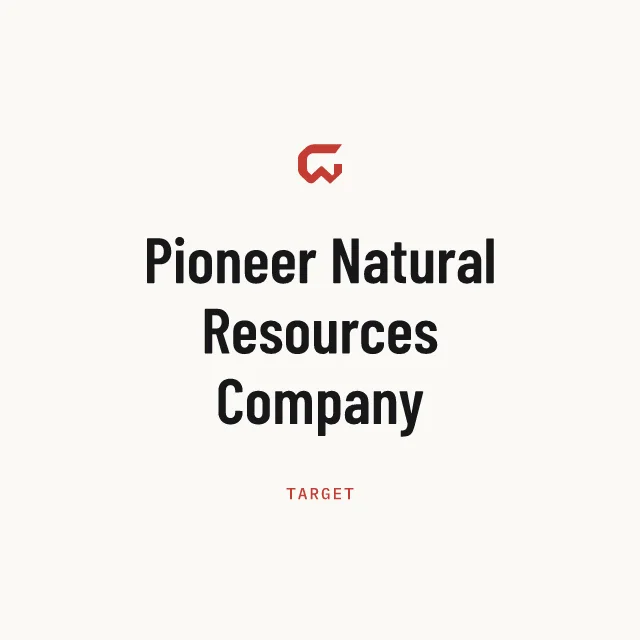 Target: Pioneer Natural Resources Company