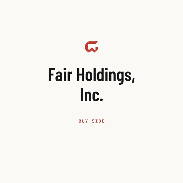 Buy side: Fair Holdings, Inc.