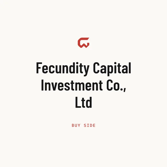 Buy side: Fecundity Capital Investment Co., Ltd