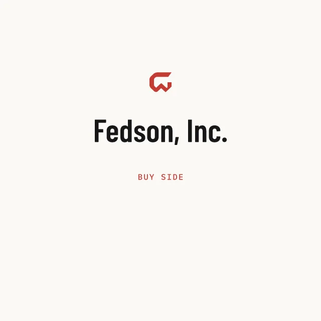 Buy side: Fedson, Inc.