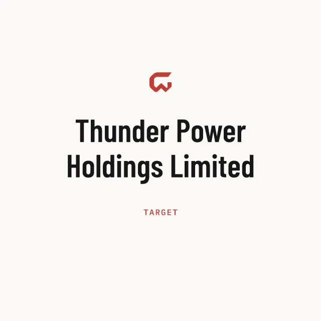 Target: Thunder Power Holdings Limited